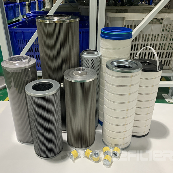 Material classification of hydraulic oil filter elements